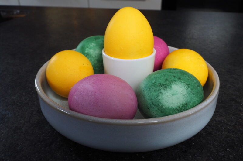 Ostereier färben im Dampfgarer